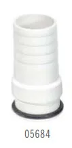 Encaixe de mangueira Ø38 mm, branco